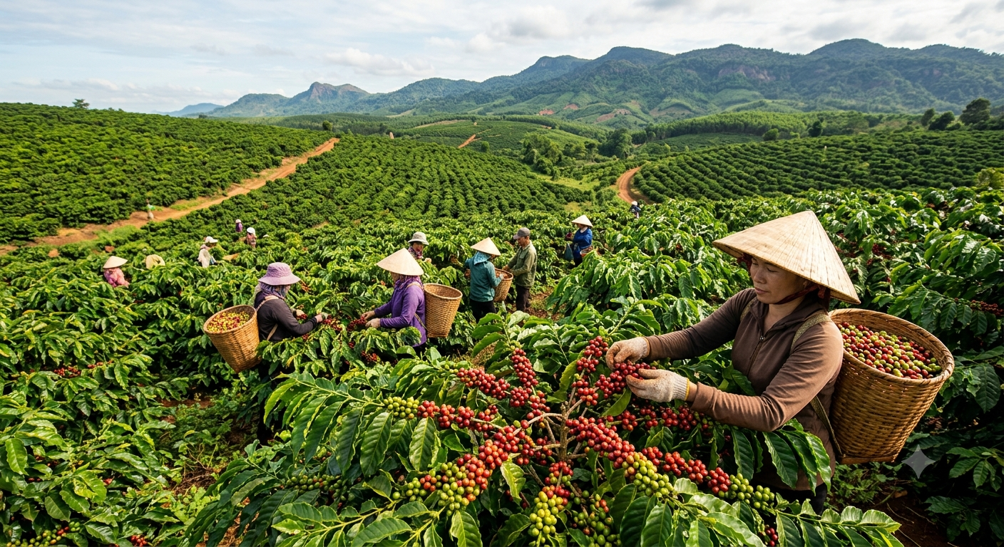 Tổng quan về vùng nguyên liệu và đặc trưng của cà phê hạt Buôn Ma Thuột